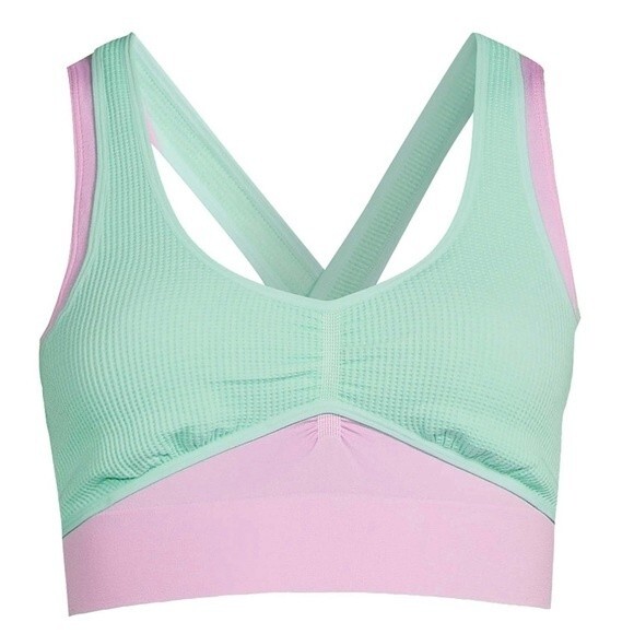 No Boundaries Juniors' Seamless Double Layered Bralette Size Medium - Picture 1 of 6